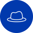 Wide-brimmed hat